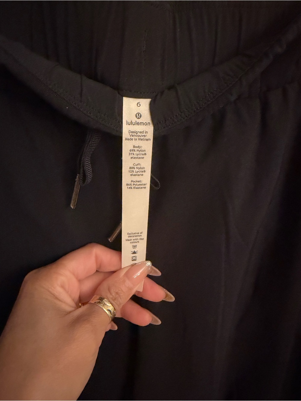lululemon athletica Black Drawstring Joggers - Picture 5 of 14